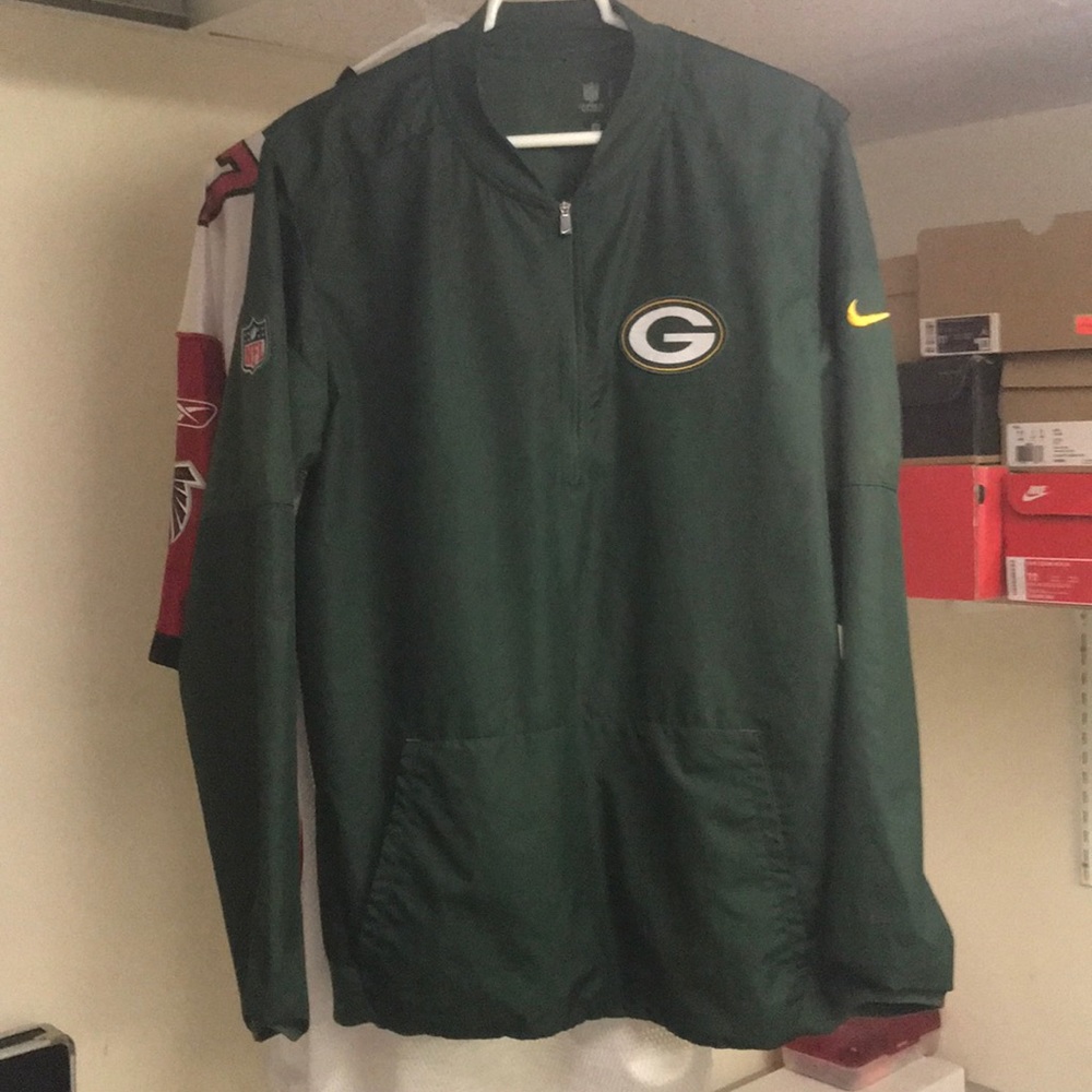 Green Bay Packer OnField Apparel 1/4 Zip Dri-Fit M